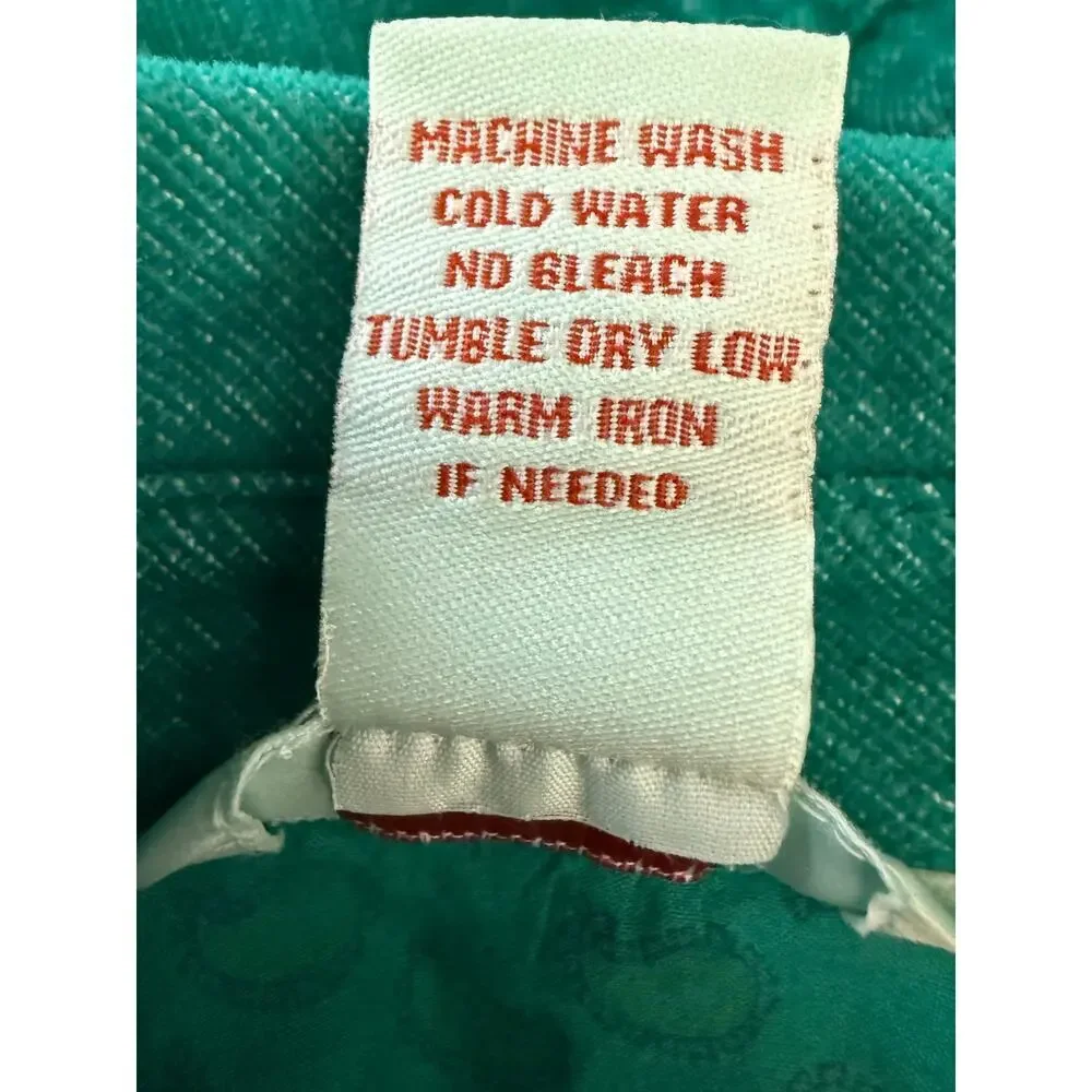 Sundance Womens Corduroy Jacket Teal Pockets Tie Back Womens Small/Petite - Picture 7 of 8